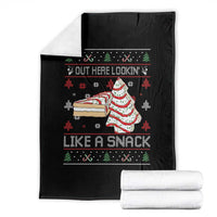 Debbies Christmas Tree Cake Throw Blanket Out Here Lookin Like A Snack - Wonder Print Shop