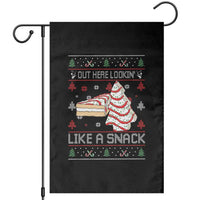 Debbies Christmas Tree Cake Garden Flag Out Here Lookin Like A Snack - Wonder Print Shop