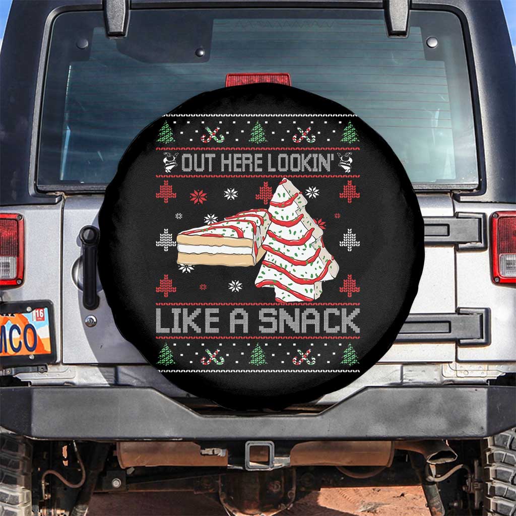 Debbies Christmas Tree Cake Spare Tire Cover Out Here Lookin Like A Snack - Wonder Print Shop