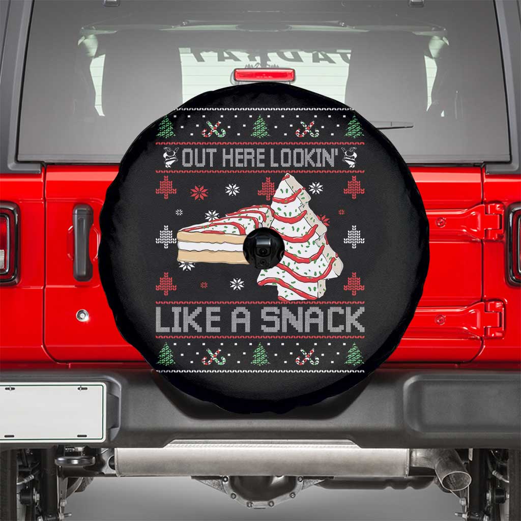 Debbies Christmas Tree Cake Spare Tire Cover Out Here Lookin Like A Snack - Wonder Print Shop