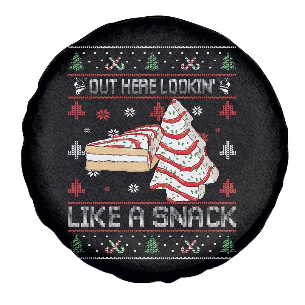 Debbies Christmas Tree Cake Spare Tire Cover Out Here Lookin Like A Snack - Wonder Print Shop