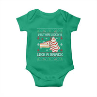 Debbies Christmas Tree Cake Baby Onesie Out Here Lookin Like A Snack - Wonder Print Shop