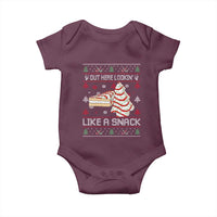 Debbies Christmas Tree Cake Baby Onesie Out Here Lookin Like A Snack - Wonder Print Shop