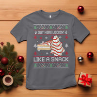 Debbies Christmas Tree Cake T Shirt Out Here Lookin Like A Snack - Wonder Print Shop