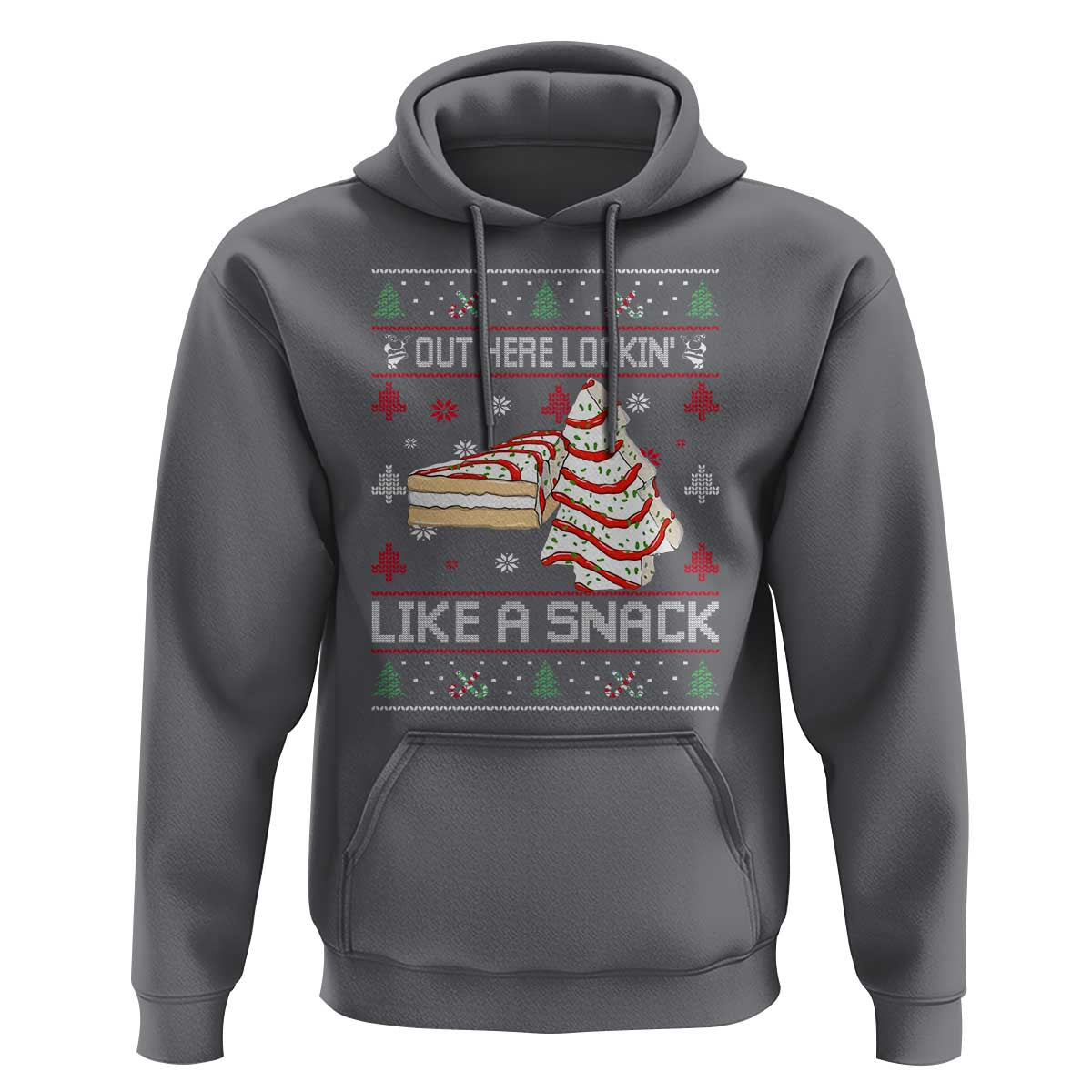 Debbies Christmas Tree Cake Hoodie Out Here Lookin Like A Snack - Wonder Print Shop