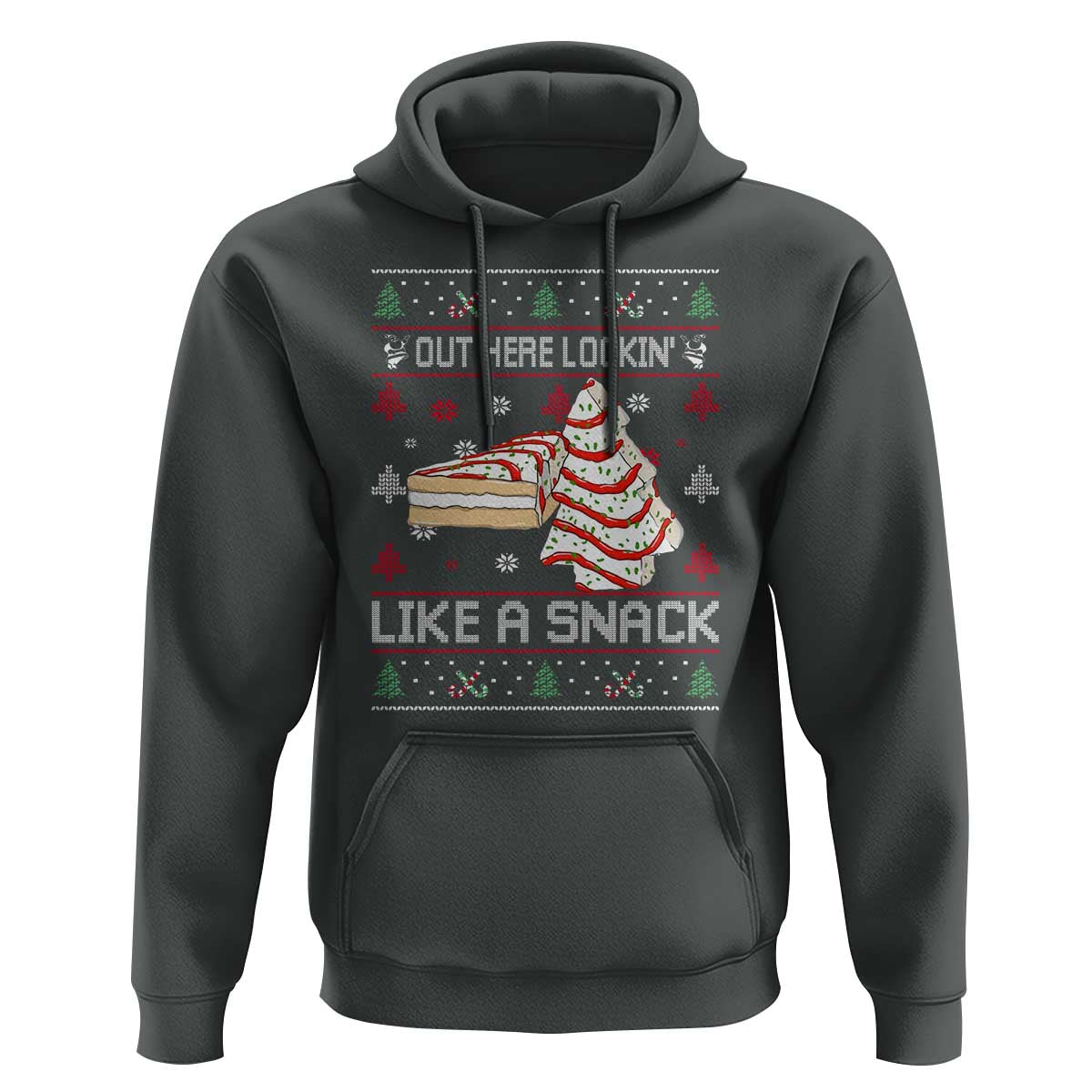 Debbies Christmas Tree Cake Hoodie Out Here Lookin Like A Snack - Wonder Print Shop