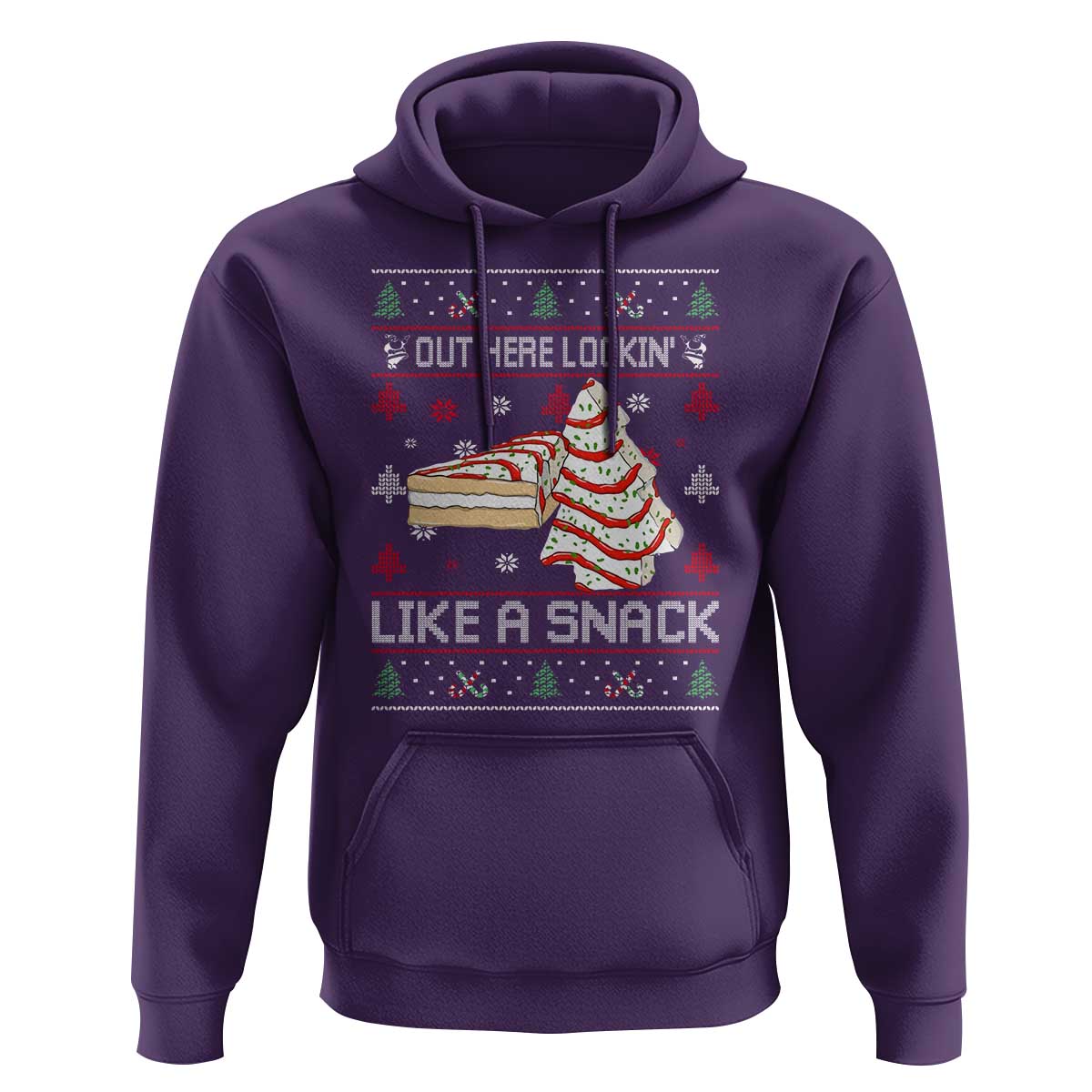 Debbies Christmas Tree Cake Hoodie Out Here Lookin Like A Snack - Wonder Print Shop