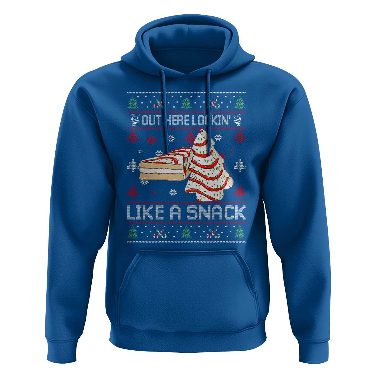 Debbies Christmas Tree Cake Hoodie Out Here Lookin Like A Snack - Wonder Print Shop
