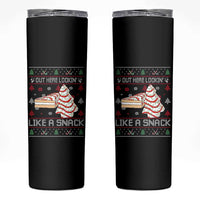 Debbies Christmas Tree Cake Skinny Tumbler Out Here Lookin Like A Snack - Wonder Print Shop
