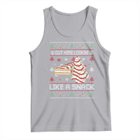 Debbies Christmas Tree Cake Tank Top Out Here Lookin Like A Snack - Wonder Print Shop