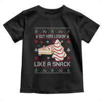 Debbies Christmas Tree Cake Toddler T Shirt Out Here Lookin Like A Snack - Wonder Print Shop