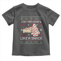 Debbies Christmas Tree Cake Toddler T Shirt Out Here Lookin Like A Snack - Wonder Print Shop