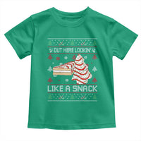 Debbies Christmas Tree Cake Toddler T Shirt Out Here Lookin Like A Snack - Wonder Print Shop