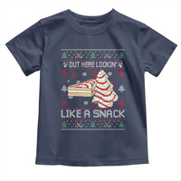 Debbies Christmas Tree Cake Toddler T Shirt Out Here Lookin Like A Snack - Wonder Print Shop
