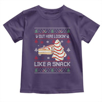 Debbies Christmas Tree Cake Toddler T Shirt Out Here Lookin Like A Snack - Wonder Print Shop