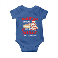 Torn Between Looking Like A Snack Or Eating One Christmas Baby Onesie Debbies Tree Cake - Wonder Print Shop