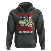 Torn Between Looking Like A Snack Or Eating One Christmas Hoodie Debbies Tree Cake - Wonder Print Shop