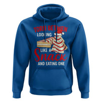 Torn Between Looking Like A Snack Or Eating One Christmas Hoodie Debbies Tree Cake - Wonder Print Shop