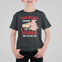 Torn Between Looking Like A Snack Or Eating One Christmas T Shirt For Kid Debbies Tree Cake - Wonder Print Shop