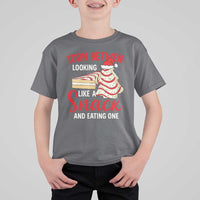 Torn Between Looking Like A Snack Or Eating One Christmas T Shirt For Kid Debbies Tree Cake - Wonder Print Shop