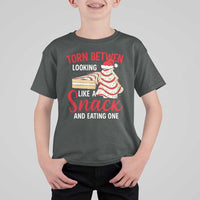 Torn Between Looking Like A Snack Or Eating One Christmas T Shirt For Kid Debbies Tree Cake - Wonder Print Shop