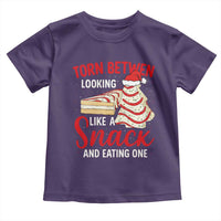 Torn Between Looking Like A Snack Or Eating One Christmas Toddler T Shirt Debbies Tree Cake - Wonder Print Shop
