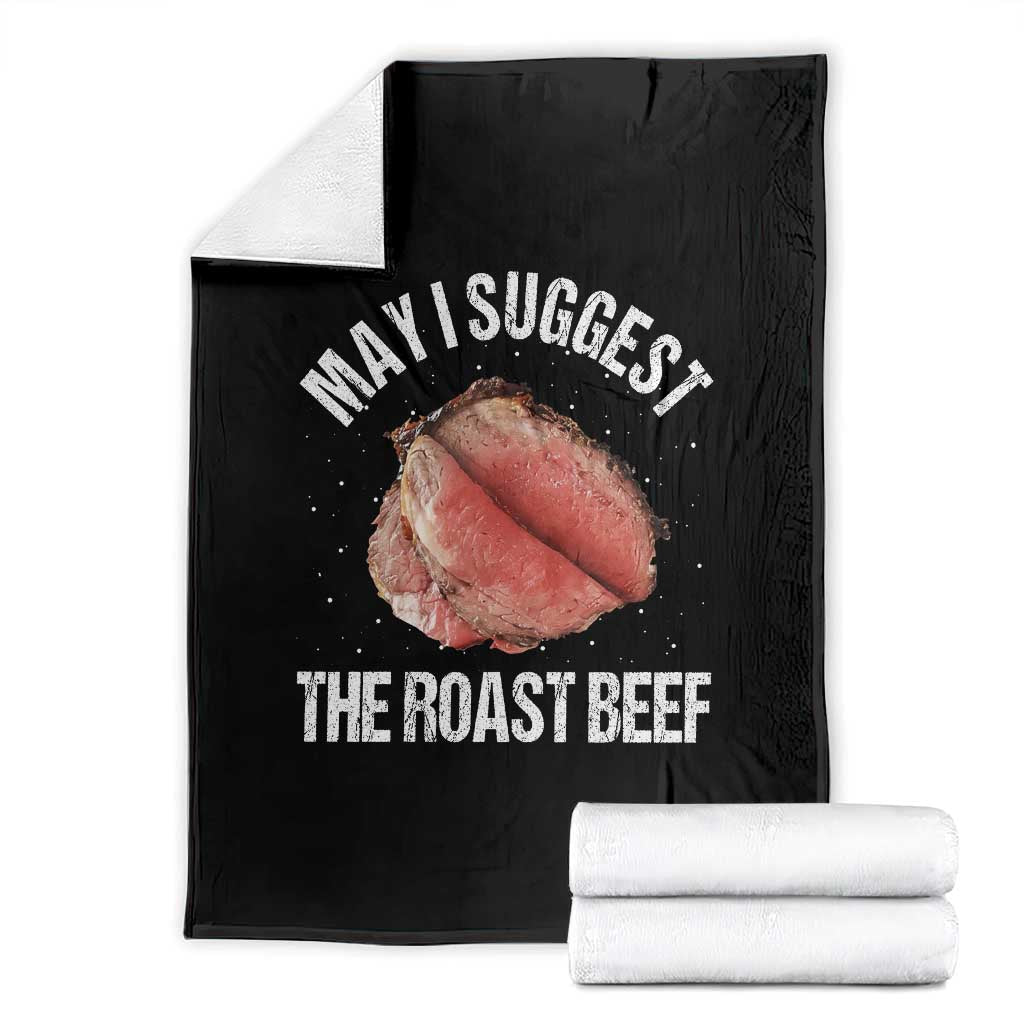 Funny Dank Meme Throw Blanket May I Suggest The Roast Beef - Wonder Print Shop