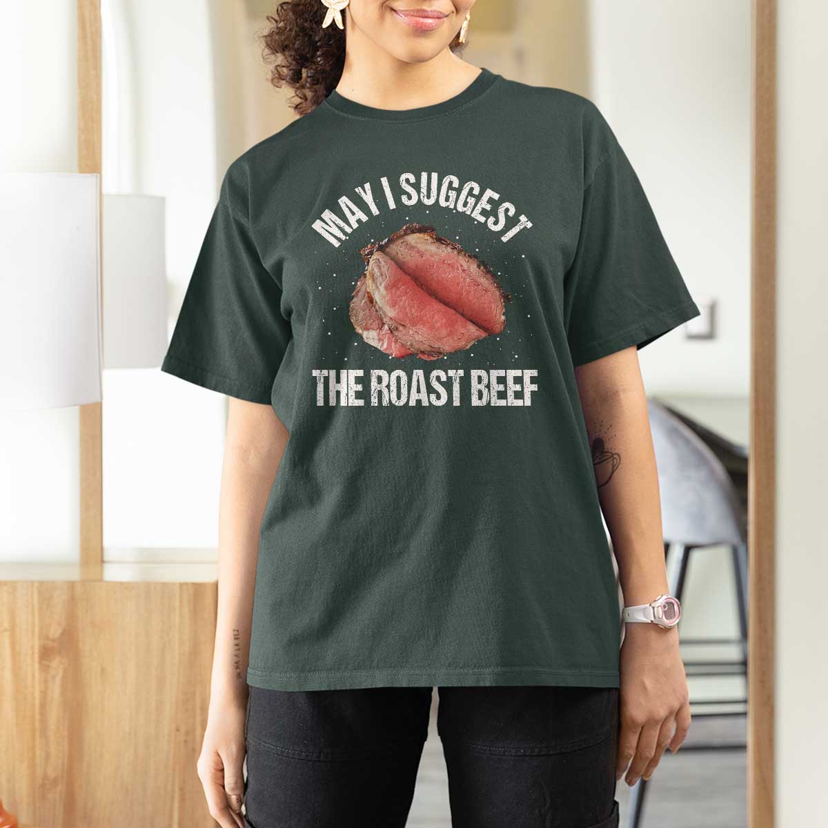 Funny Dank Meme T Shirt For Women May I Suggest The Roast Beef - Wonder Print Shop
