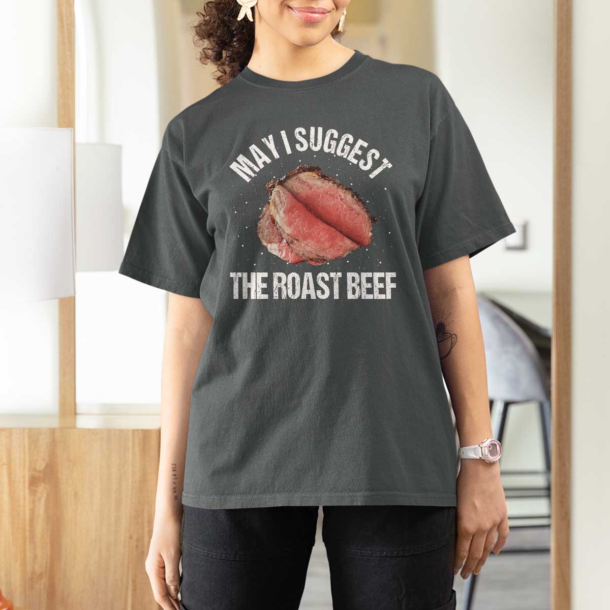 Funny Dank Meme T Shirt For Women May I Suggest The Roast Beef - Wonder Print Shop