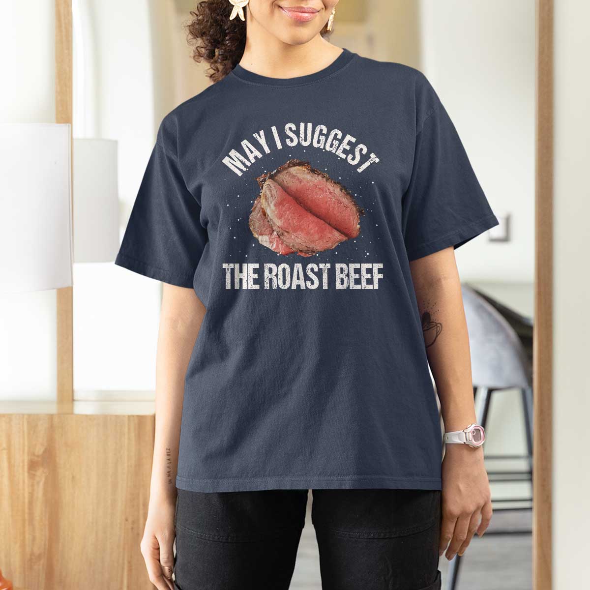 Funny Dank Meme T Shirt For Women May I Suggest The Roast Beef - Wonder Print Shop