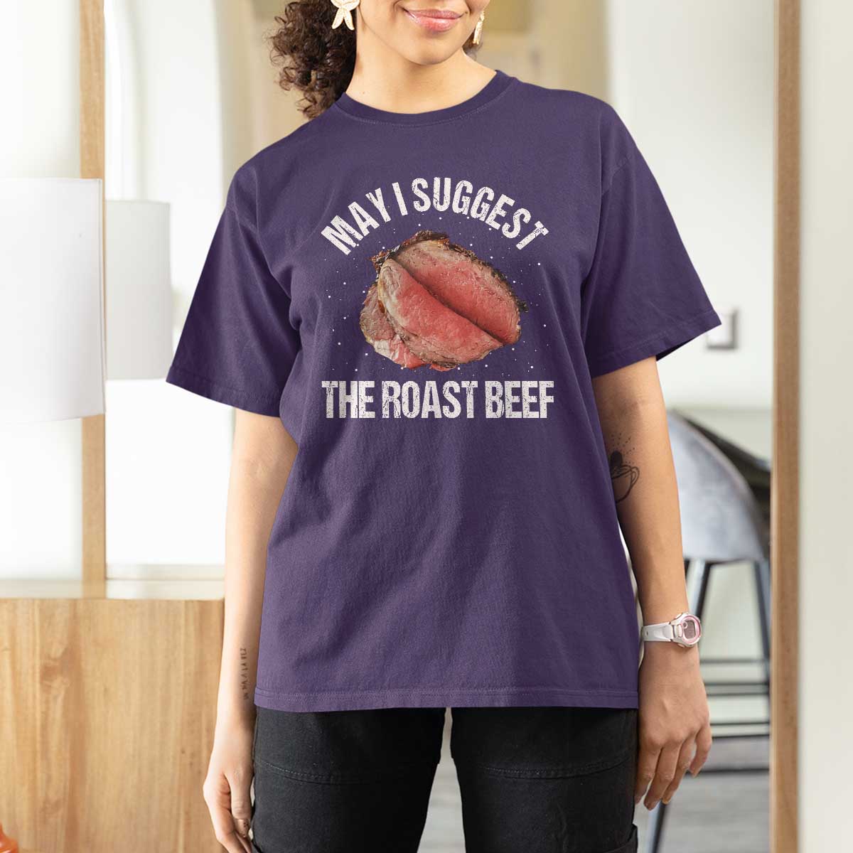 Funny Dank Meme T Shirt For Women May I Suggest The Roast Beef - Wonder Print Shop