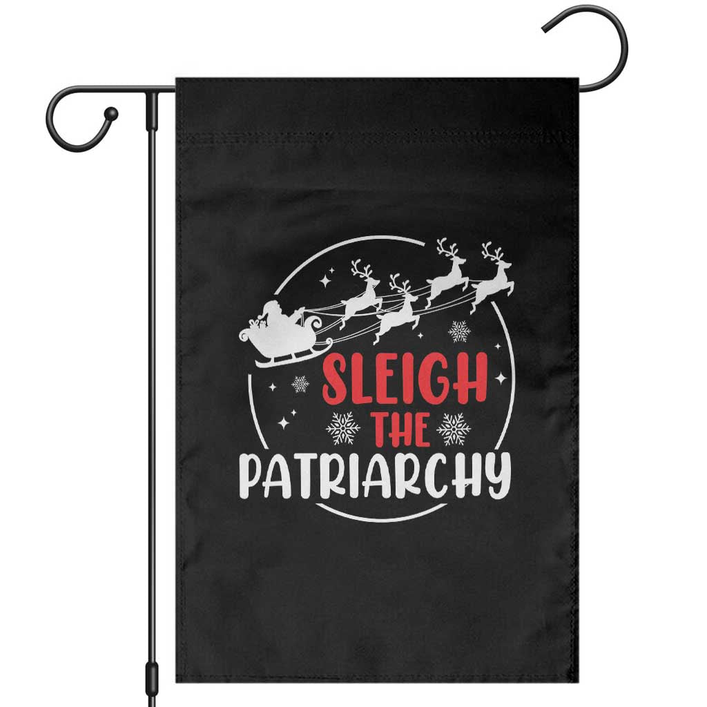 Sleigh The Patriarchy Garden Flag Feminist Christmas Womens Rights - Wonder Print Shop