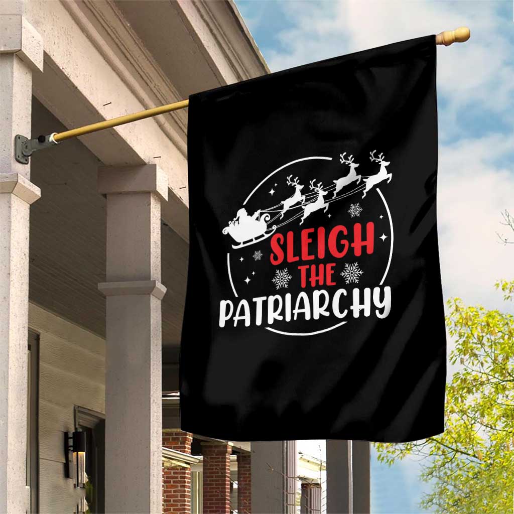 Sleigh The Patriarchy Garden Flag Feminist Christmas Womens Rights - Wonder Print Shop