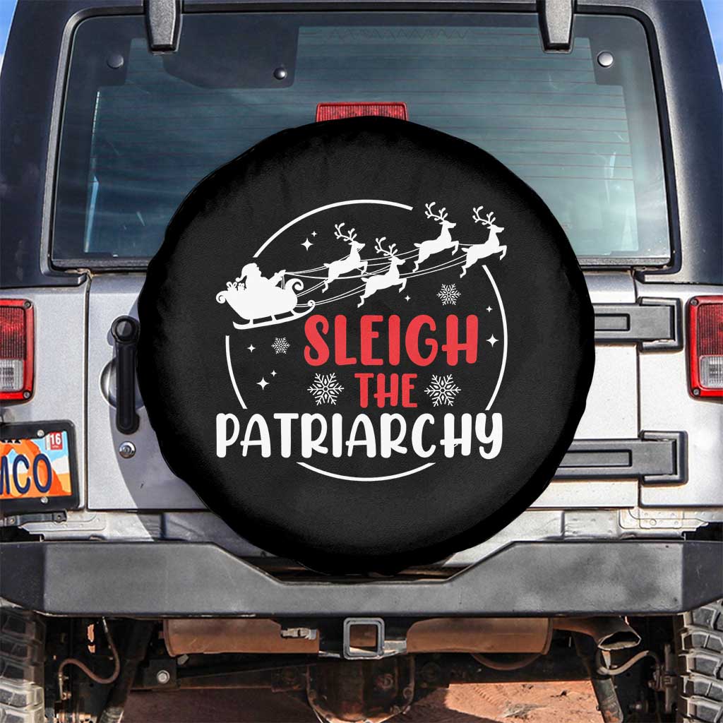 Sleigh The Patriarchy Spare Tire Cover Feminist Christmas Womens Rights - Wonder Print Shop