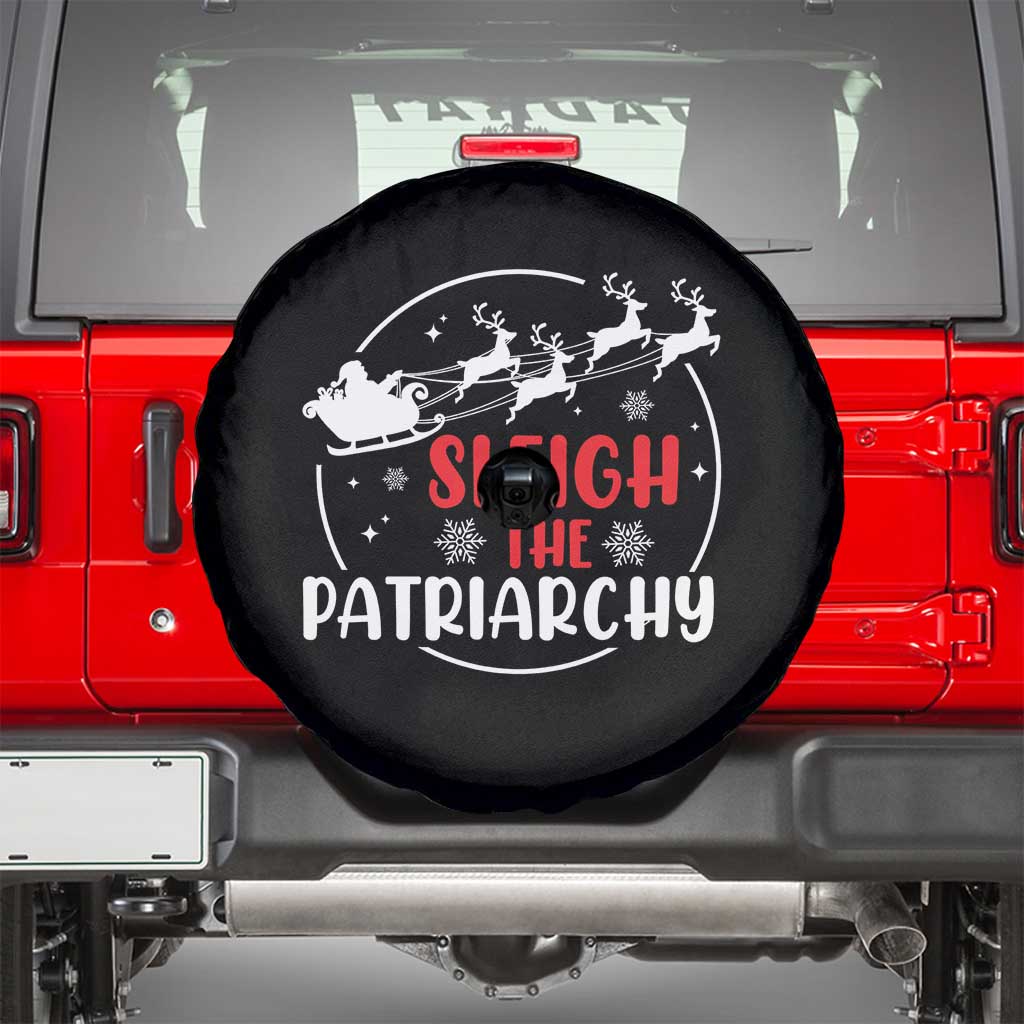 Sleigh The Patriarchy Spare Tire Cover Feminist Christmas Womens Rights - Wonder Print Shop