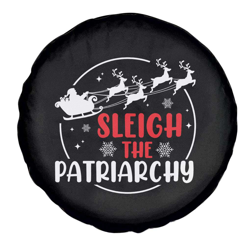 Sleigh The Patriarchy Spare Tire Cover Feminist Christmas Womens Rights - Wonder Print Shop