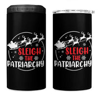 Sleigh The Patriarchy 4 in 1 Can Cooler Tumbler Feminist Christmas Womens Rights - Wonder Print Shop