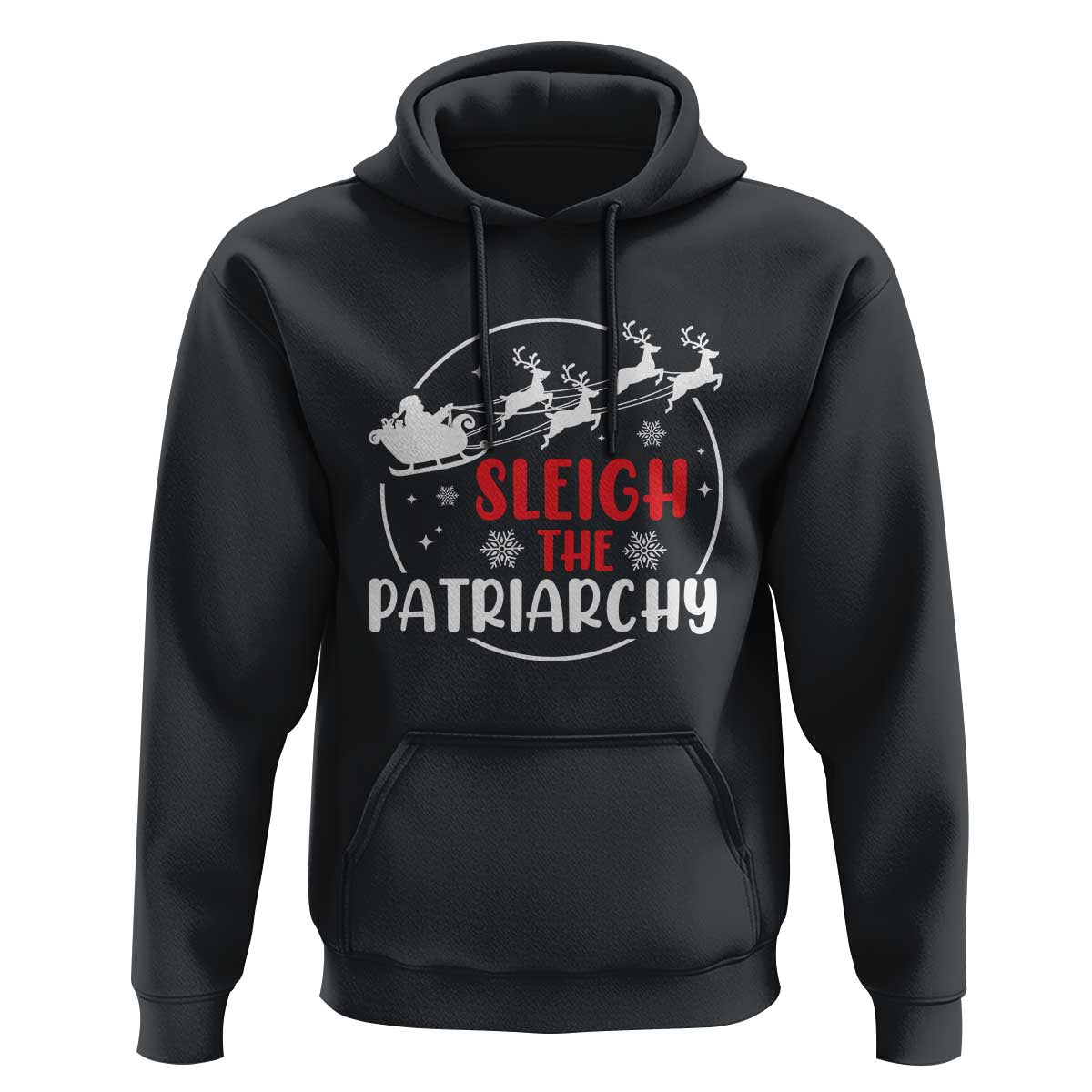 Sleigh The Patriarchy Hoodie Feminist Christmas Womens Rights - Wonder Print Shop