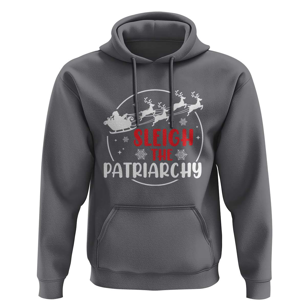 Sleigh The Patriarchy Hoodie Feminist Christmas Womens Rights - Wonder Print Shop