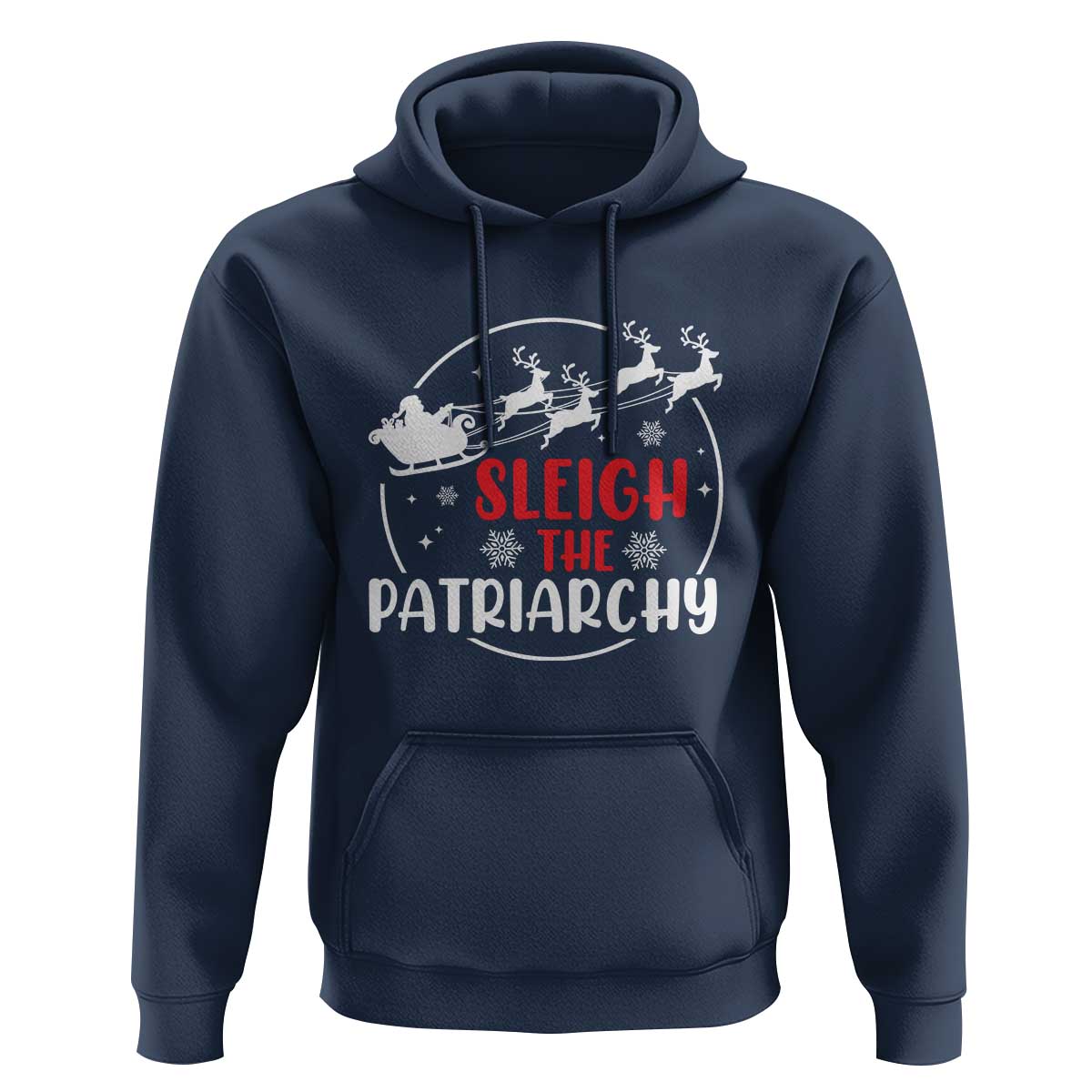 Sleigh The Patriarchy Hoodie Feminist Christmas Womens Rights - Wonder Print Shop