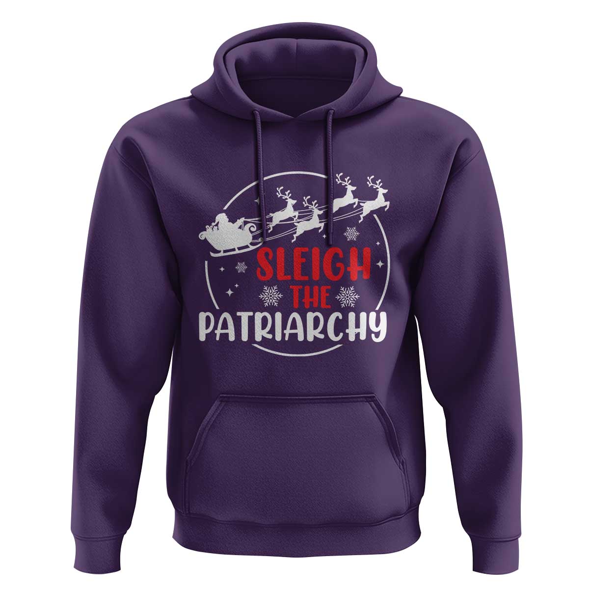 Sleigh The Patriarchy Hoodie Feminist Christmas Womens Rights - Wonder Print Shop