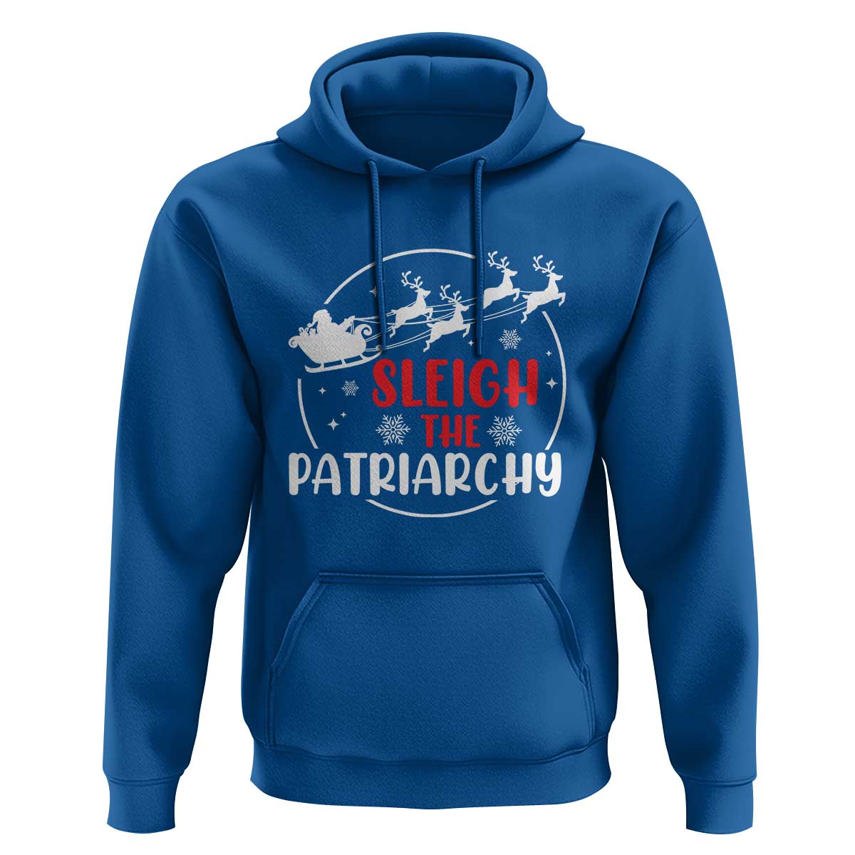 Sleigh The Patriarchy Hoodie Feminist Christmas Womens Rights - Wonder Print Shop