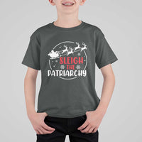 Sleigh The Patriarchy T Shirt For Kid Feminist Christmas Womens Rights - Wonder Print Shop