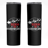 Sleigh The Patriarchy Skinny Tumbler Feminist Christmas Womens Rights - Wonder Print Shop