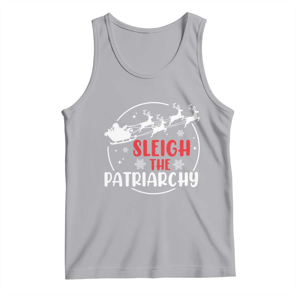 Sleigh The Patriarchy Tank Top Feminist Christmas Womens Rights - Wonder Print Shop