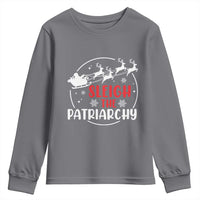 Sleigh The Patriarchy Youth Sweatshirt Feminist Christmas Womens Rights - Wonder Print Shop