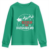 Sleigh The Patriarchy Youth Sweatshirt Feminist Christmas Womens Rights - Wonder Print Shop