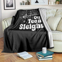 Our Team Sleighs Christmas Matching Group Throw Blanket Office Team - Wonder Print Shop