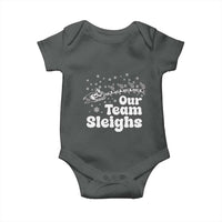 Our Team Sleighs Christmas Matching Group Baby Onesie Office Team - Wonder Print Shop