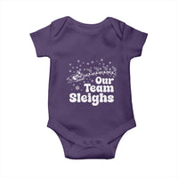 Our Team Sleighs Christmas Matching Group Baby Onesie Office Team - Wonder Print Shop